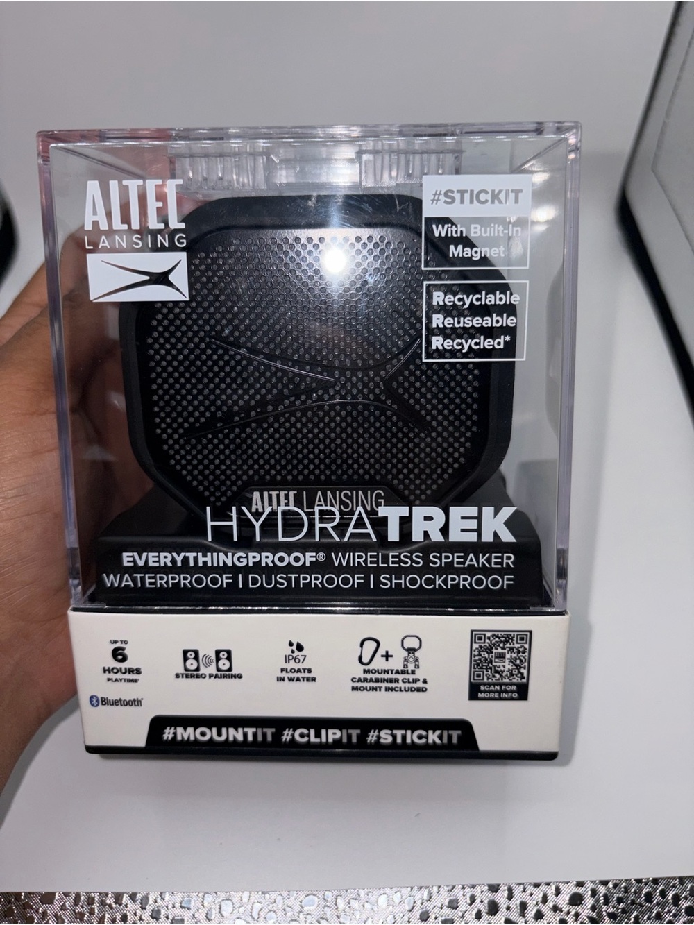 Altec Lansing HydraTrek Portable Wireless Speaker - Black